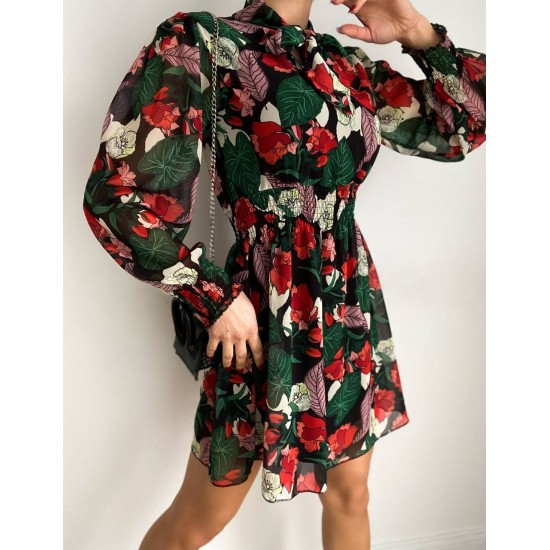 152825 patterned DRESS