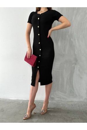 152828 TOPTAN SİYAH ELBİSE