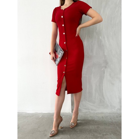 152829 red DRESS