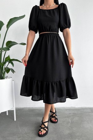 152832 TOPTAN SİYAH ETEK TAKIM