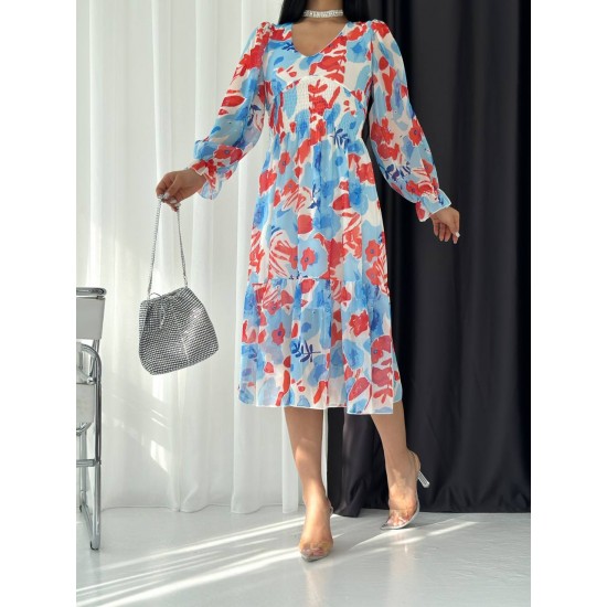 152839 patterned DRESS