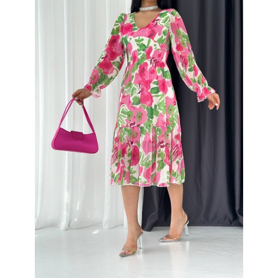 152840 patterned DRESS