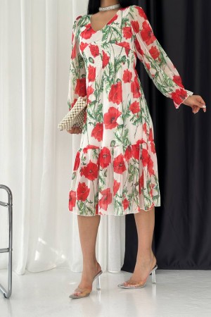 152841 patterned DRESS