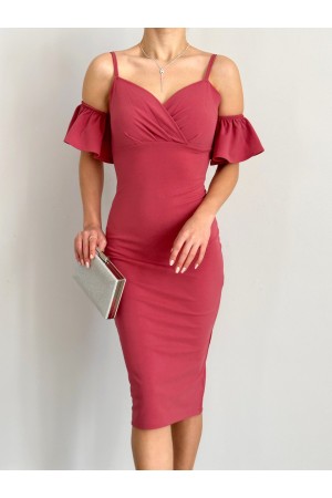 152967 TOPTAN PEMBE ELBİSE