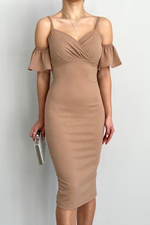 152969 TOPTAN CAMEL ELBİSE