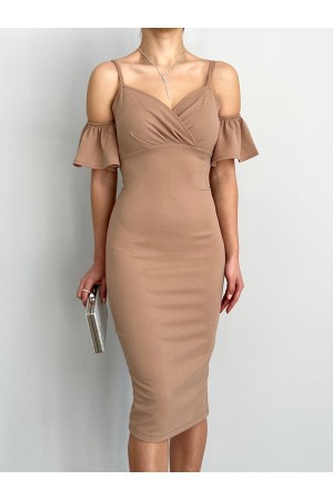 152969 TOPTAN CAMEL ELBİSE