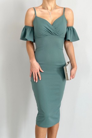 152973 TOPTAN MİNT ELBİSE