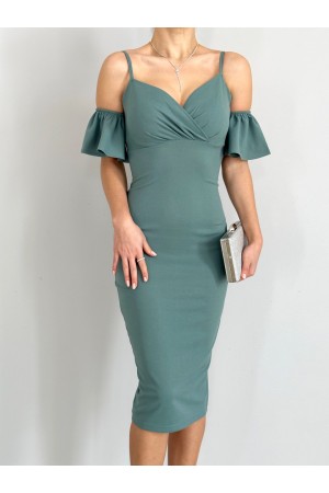 152973 TOPTAN MİNT ELBİSE