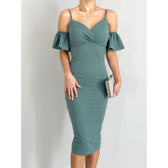 152973 TOPTAN MİNT ELBİSE