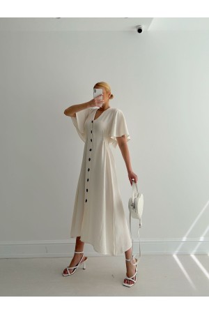 152998 TOPTAN BEYAZ ELBİSE