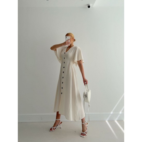 152998 TOPTAN BEYAZ ELBİSE