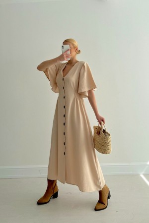 152999 TOPTAN BEJ ELBİSE