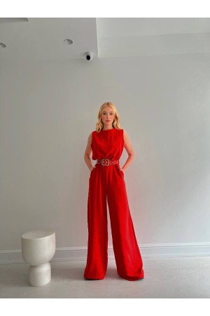 153004 TOPTAN KIRMIZI ELBİSE