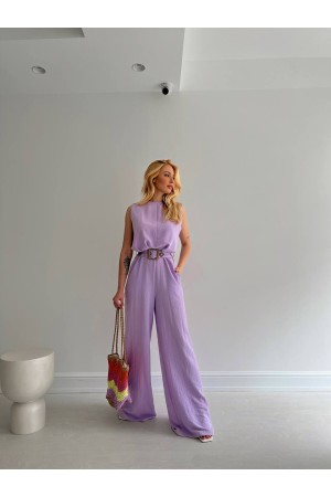 153005 TOPTAN LİLA ELBİSE