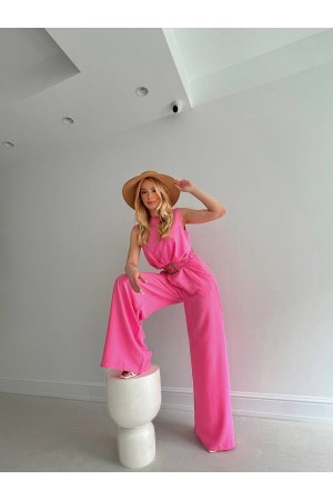 153006 TOPTAN PEMBE ELBİSE