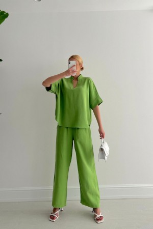 153010 GREEN Pants suit