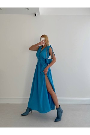 153017 TOPTAN SAKS ELBİSE