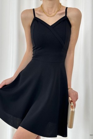 153253 TOPTAN SİYAH ELBİSE