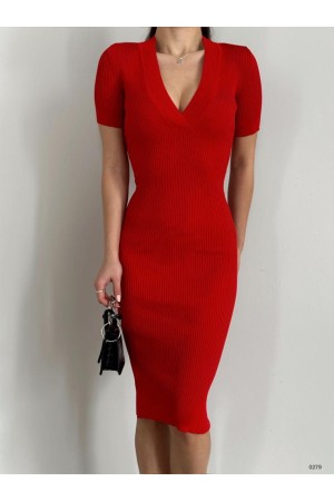 153288 TOPTAN KIRMIZI ELBİSE