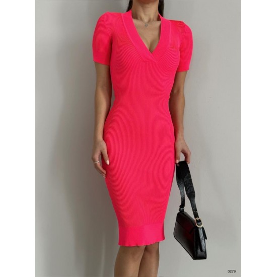 153290 TOPTAN PEMBE ELBİSE