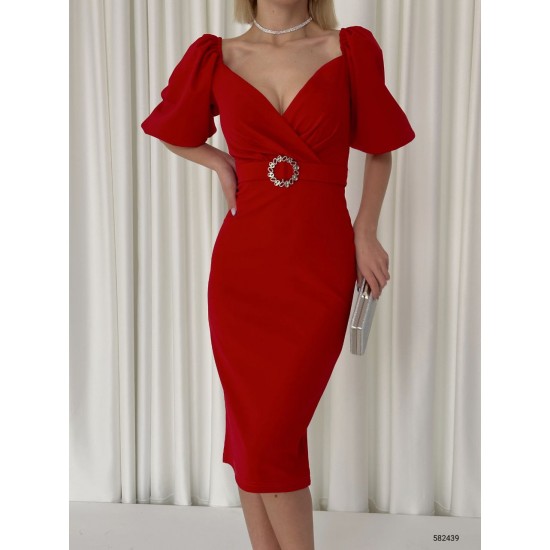 153316 red DRESS