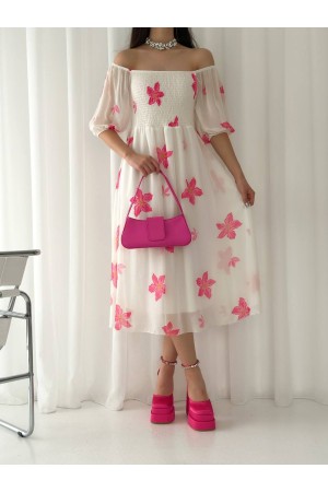 153324 patterned DRESS