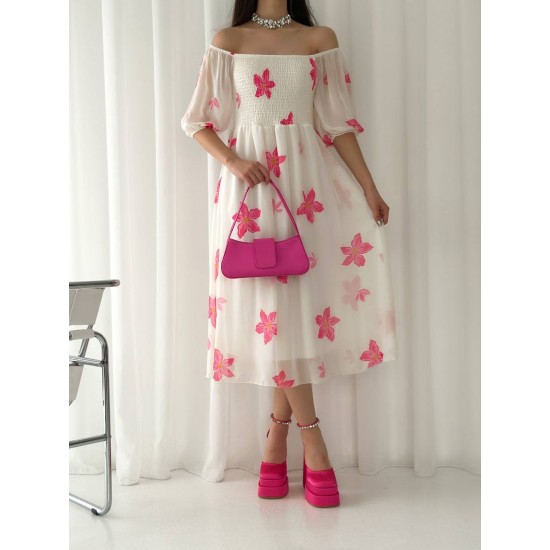 153324 patterned DRESS