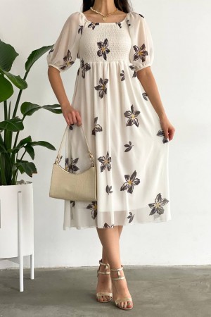 153325 patterned DRESS