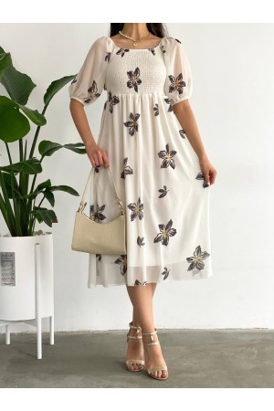153325 patterned DRESS