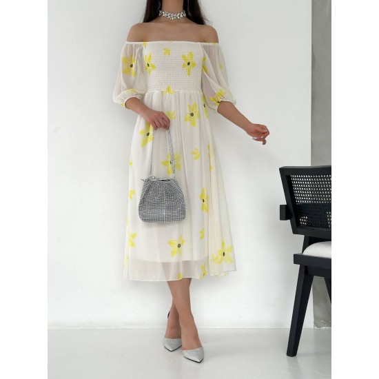 153327 patterned DRESS