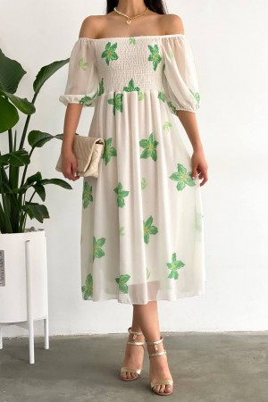 153328 patterned DRESS