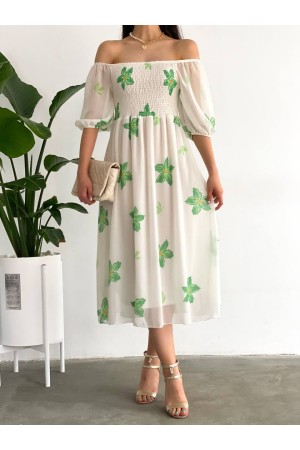 153328 patterned DRESS