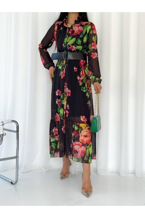 153330 TOPTAN DESENLİ ELBİSE