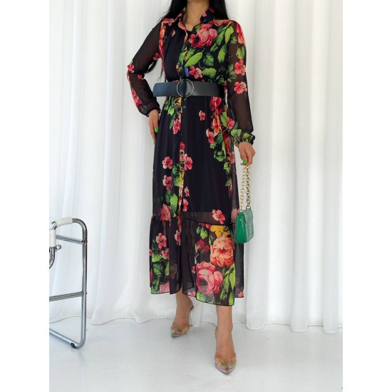 153330 patterned DRESS