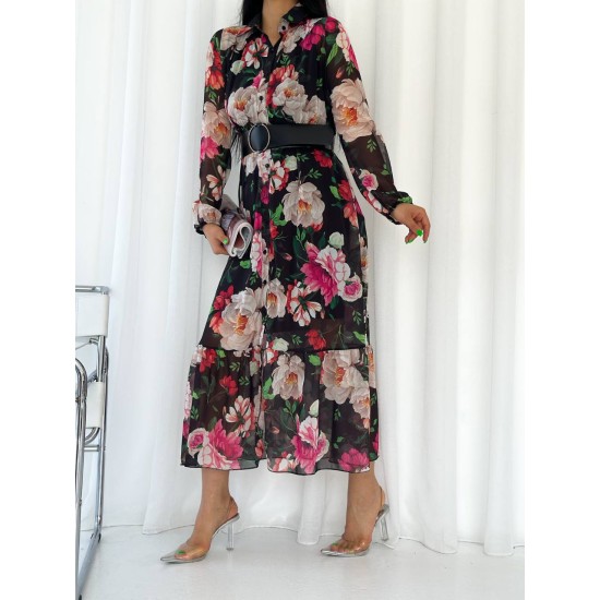 153332 patterned DRESS