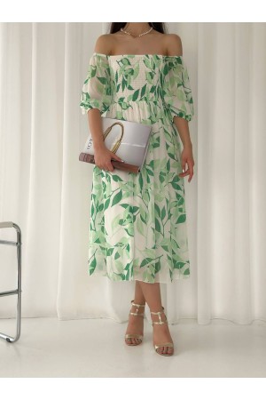 153337 patterned DRESS