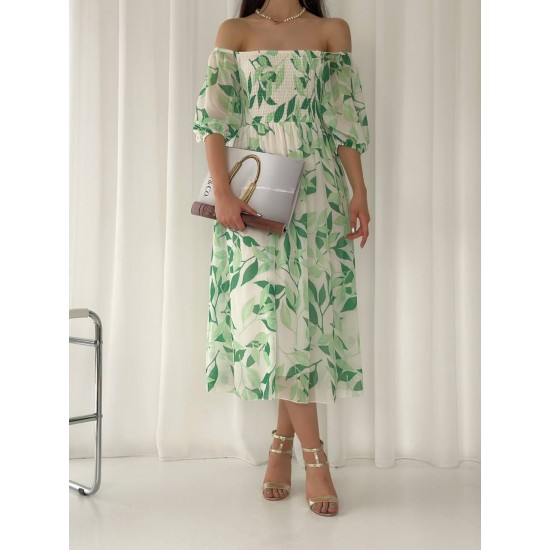 153337 patterned DRESS