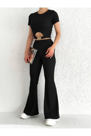 153340 TOPTAN SİYAH PANTOLON TAKIM