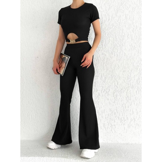 153340 TOPTAN SİYAH PANTOLON TAKIM