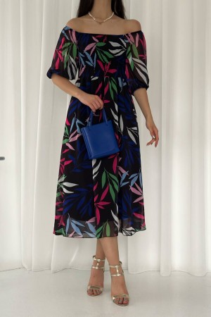 153346 patterned DRESS