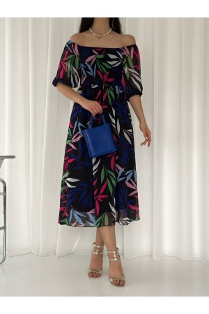 153346 patterned DRESS