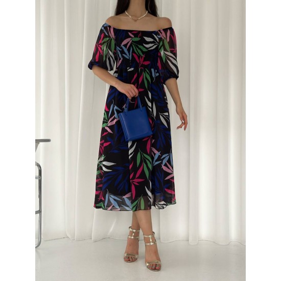 153346 patterned DRESS
