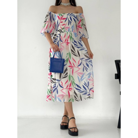 153348 patterned DRESS