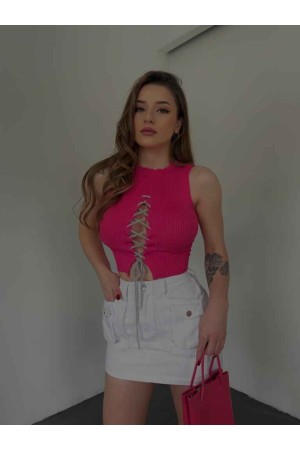 153588 TOPTAN FUŞYA BLUZ