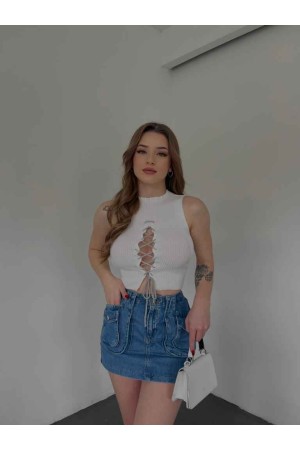 153592 TOPTAN BEYAZ BLUZ