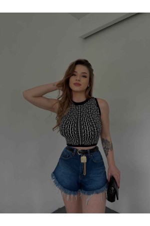 153604 TOPTAN SİYAH BLUZ