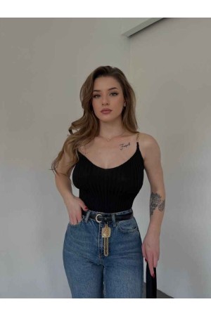 153610 TOPTAN SİYAH BLUZ