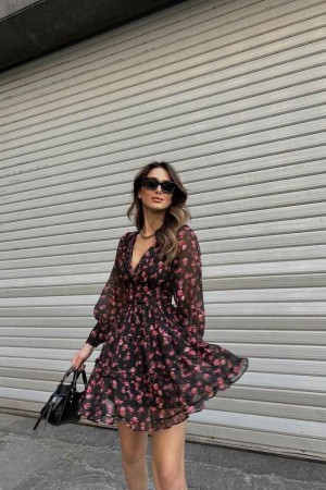 153612 patterned DRESS