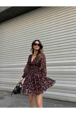 153612 TOPTAN DESENLİ ELBİSE