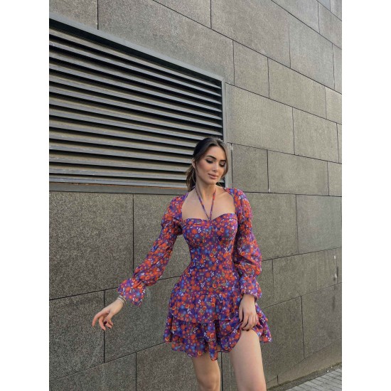 153624 patterned DRESS